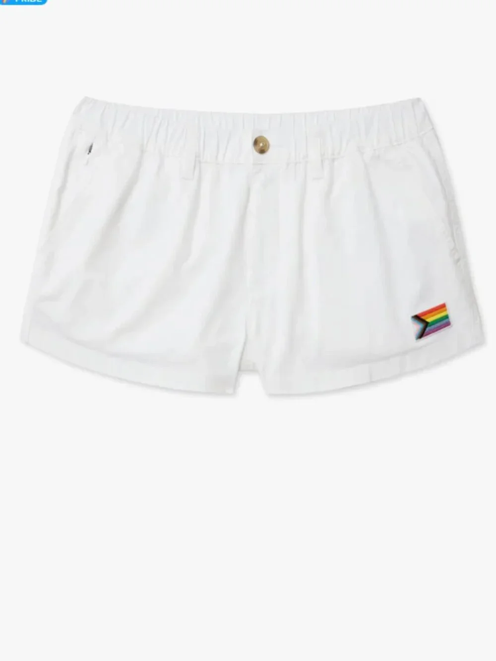 NWT CHUBBIES Chino Shorts Size XXL White Pride